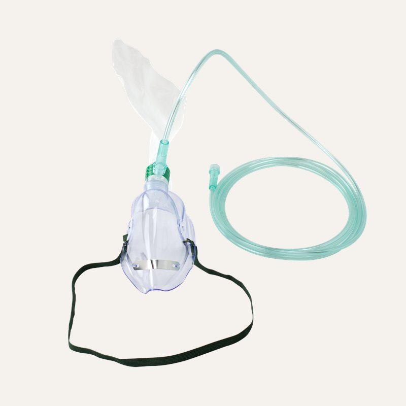 33052_33052_oxygen_mask_non-rebreather_elongated_adult_front_view_with_tubing_connected_pwdirx