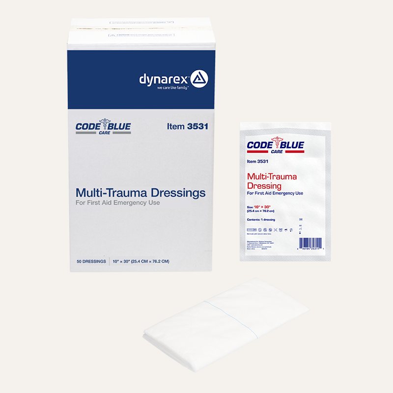 [PTQ-100001134] Code Blue Care Multi-Trauma Dressing (10" x 30")