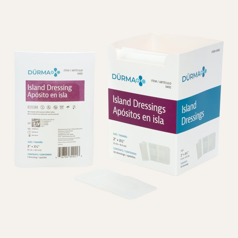 [PTQ-100001324] Durma+ Island Dressings - Sterile (Sterile (indv. bagged) 2" x 3.5")