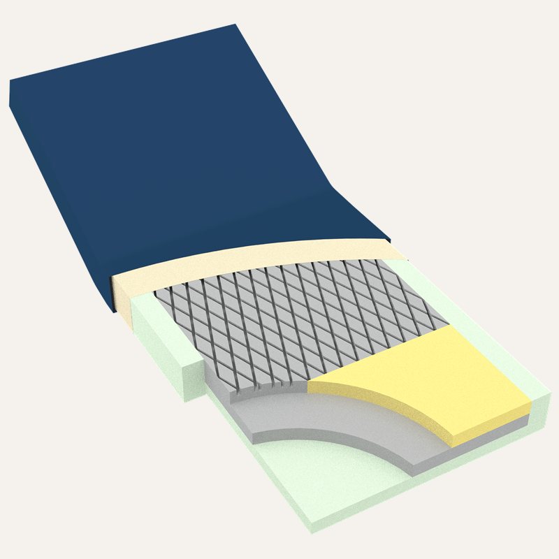 [PTQ-100001885] Dynarex DynaRest™ Deluxe Tri-Layer Foam Mattress (36x 80in)