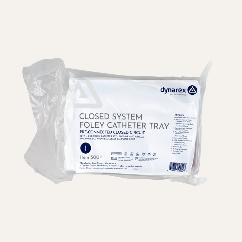 Dynarex Closed System Foley Catheter Trays