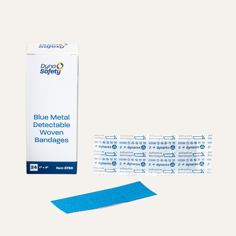 DynaSafety Blue Metal Detectable Woven Bandages