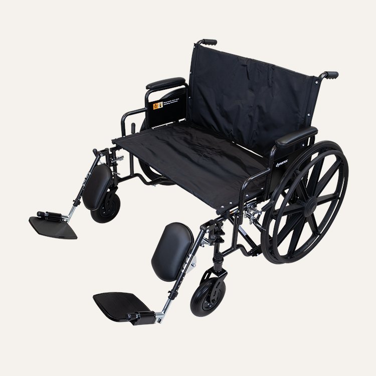 Bari+Max Bariatric HD Wheelchairs with Elevating Leg Rest