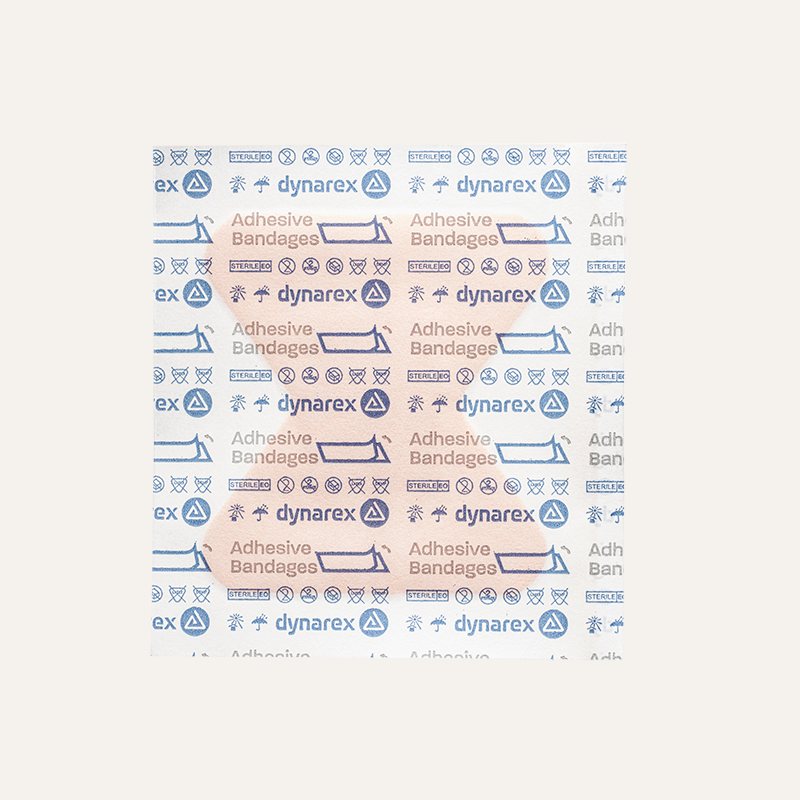 DynaSafety Adhesive Fabric Bandages — Sterile