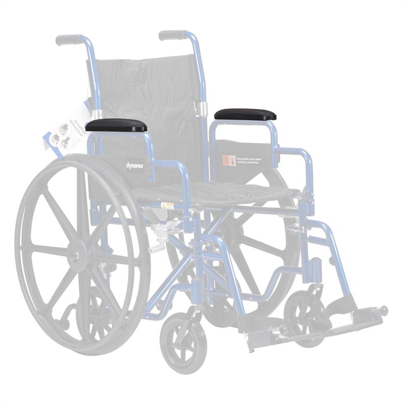 Dynarex DynaRide Wheelchair Desk Length Arm Pad - Pair