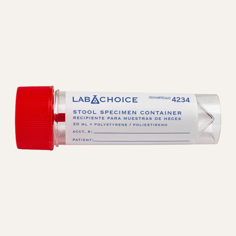[PTQ-100000279] LabChoice Stool Specimen Containers (30 ml Stool Specimen Container, Sterile, Individually Wrapped)