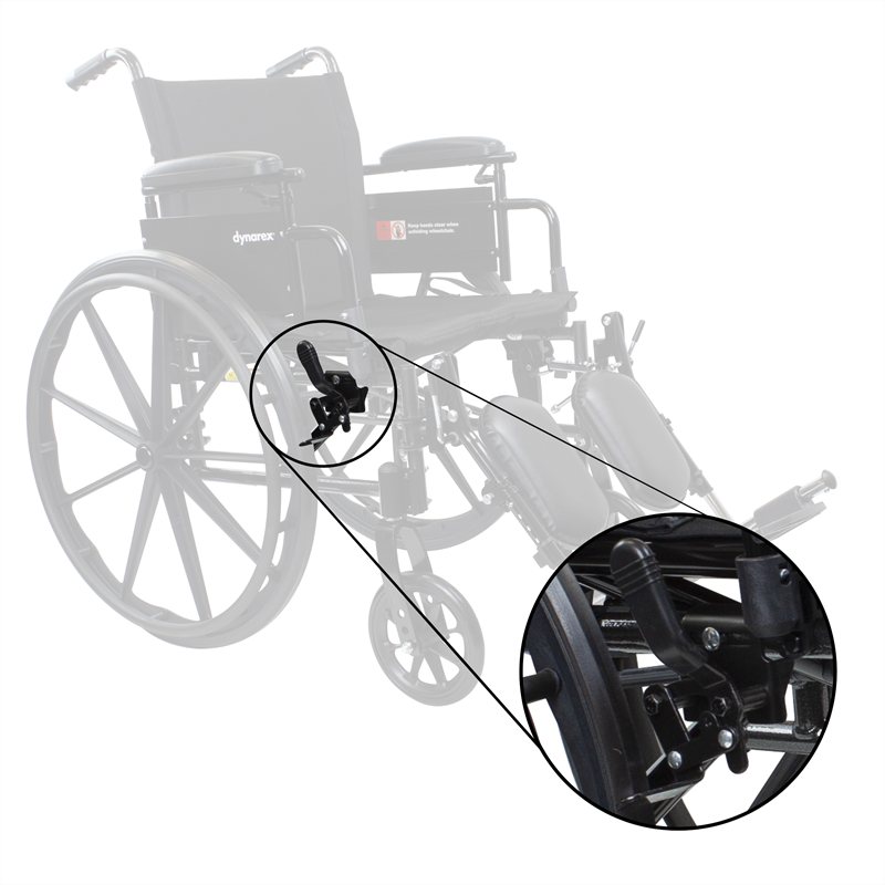 [PTQ-100002840] Dynarex DynaRide S2 Wheelchair Push to Lock (Left)