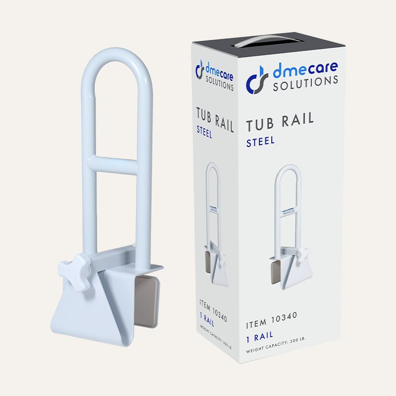 [PTQ-100000297] DME Care Solutions Steel Clamp-On Tub Rail (MPN 10340)
