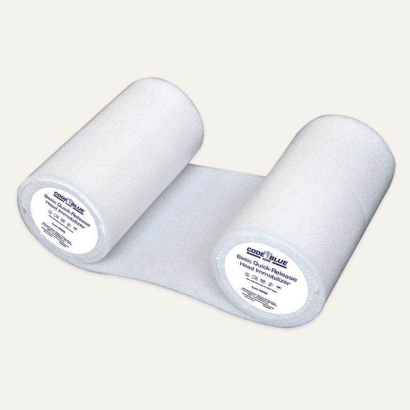 [PTQ-100003627] Code Blue Care Basic Quick-Release Head Immobilizer – White