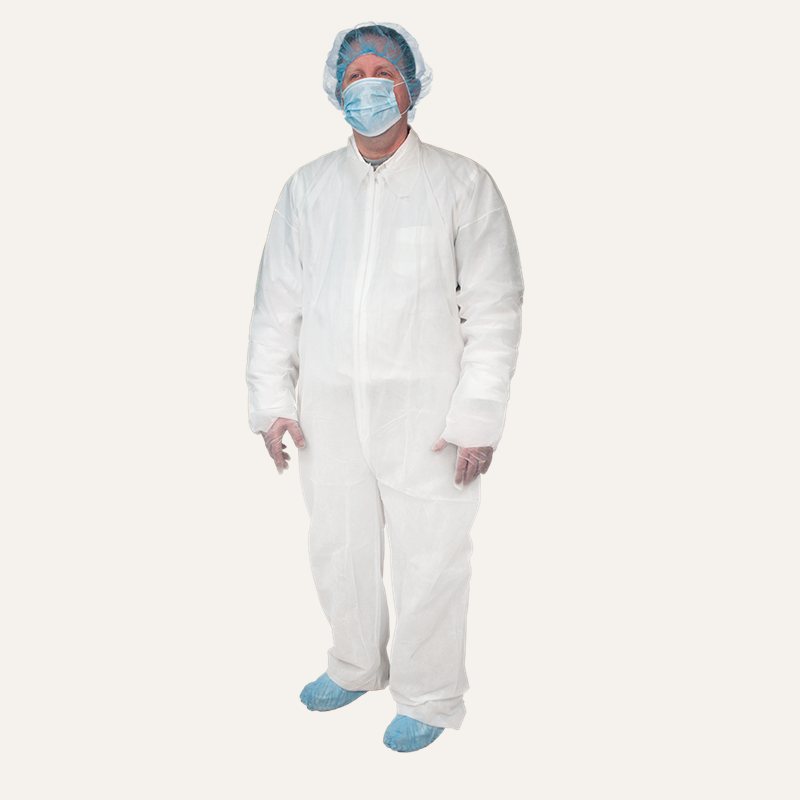[PTQ-100003750] Dynarex Disposable Coveralls — Universal Size, White