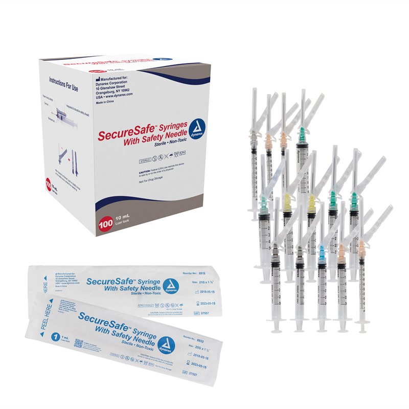 [PTQ-100000667] Dynarex SecureSafe™ Syringes with Safety Needle