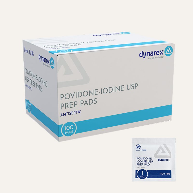 [PTQ-100000853] Dynarex Povidone Iodine Prep Pad